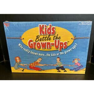 Kids Battle the Grownups Board Game New Open Box Family Trivia